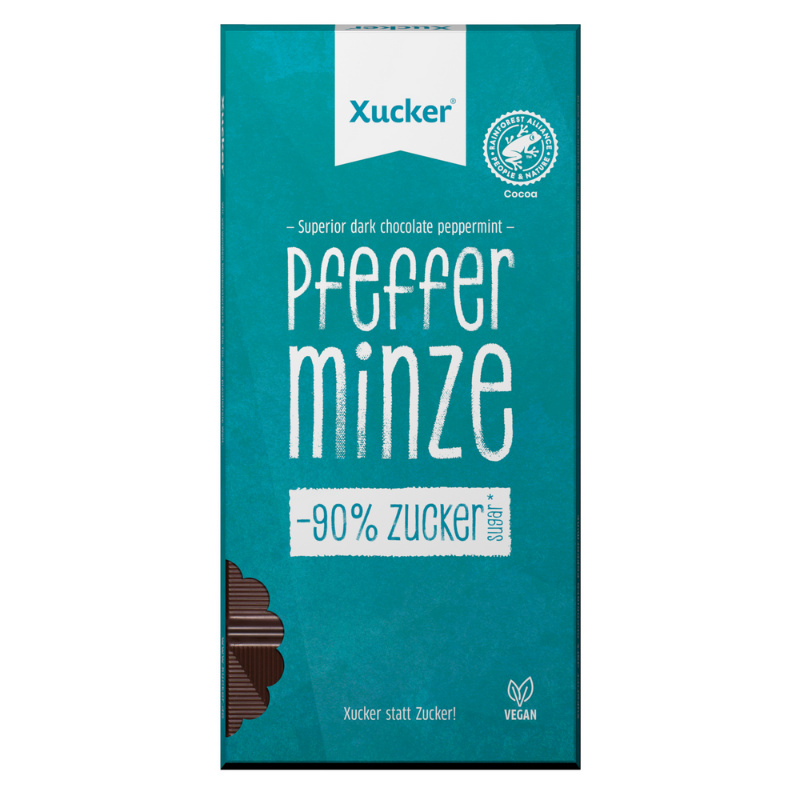 Xucker Veganská tmavá čokoláda s peprmintem