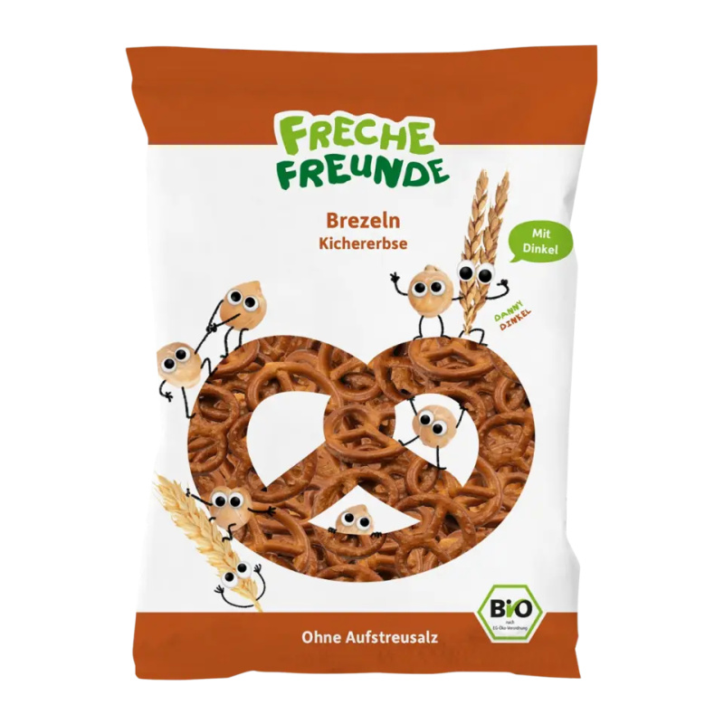 Freche Freunde BIO Špaldové preclíky s cizrnou