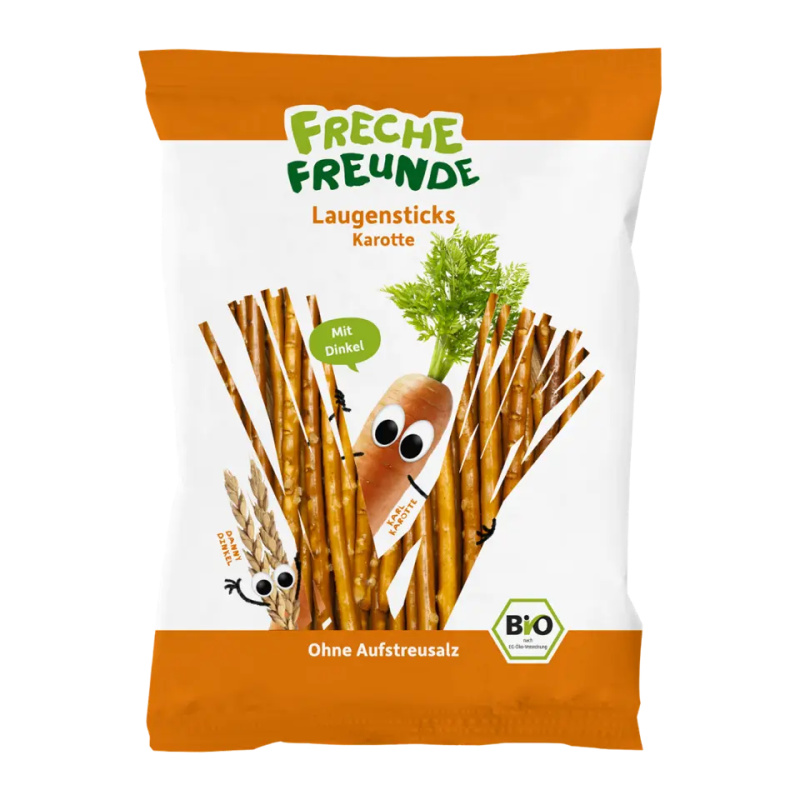 Freche Freunde BIO Špaldové tyčinky s mrkví