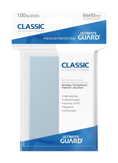 Heo GmbH Ochranné obaly Ultimate Guard Classic Soft Sleeves Standard Čirá