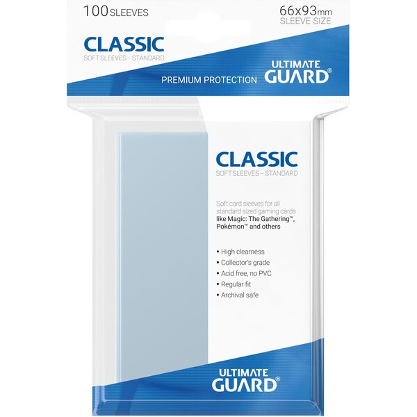 Heo GmbH Ochranné obaly Ultimate Guard Classic Soft Sleeves Standard Čirá
