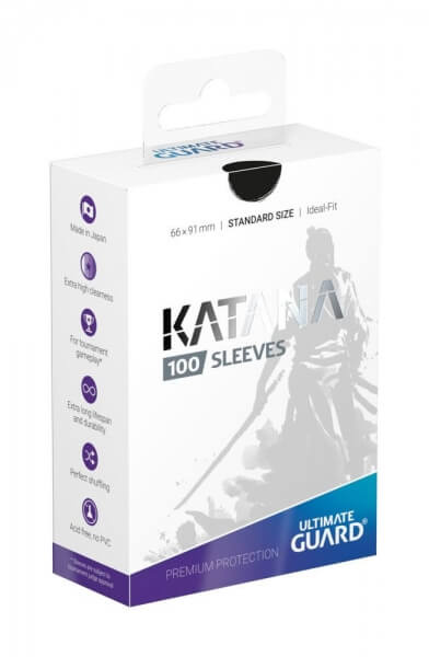 Ultimate Guard Katana Sleeves Standard Size Black obaly 100 ks Černá