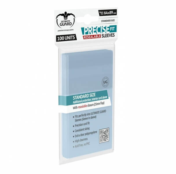 Obaly na karty 64 x 89 mm - (Ultimate Guard Precise-Fit Resealable)