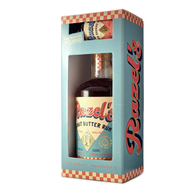 Razel's Peanut Butter Rum 38,1% 0,55l (dárková kra