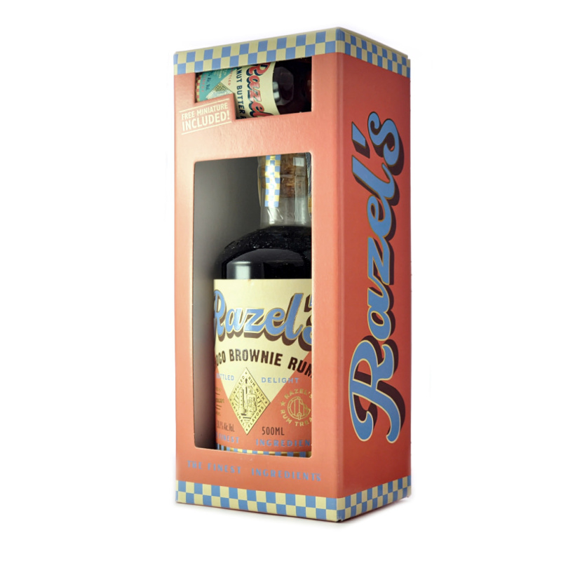 Razel's Choco Brownie Rum 38,1% 0,55l (dárková kra