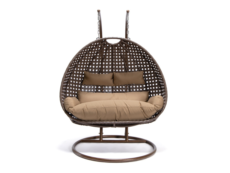 Home Deluxe Polyratanové závěsné křeslo »Twin« (hnědá)