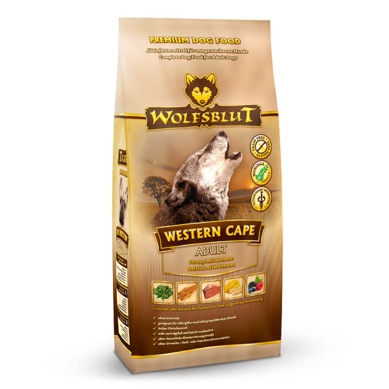 Wolfsblut Western Cape Adult 500g - pštros a banán