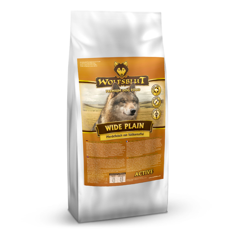 Wolfsblut Wide Plain Active Adult 500g - kůň s batáty