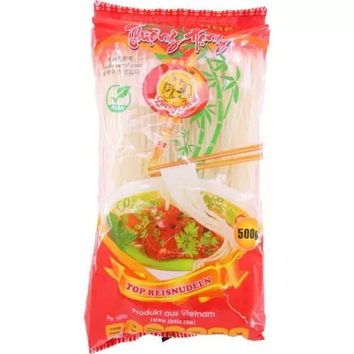 LUCKY rýžové nudle 1.5mm 500g (BUN BO HUE)