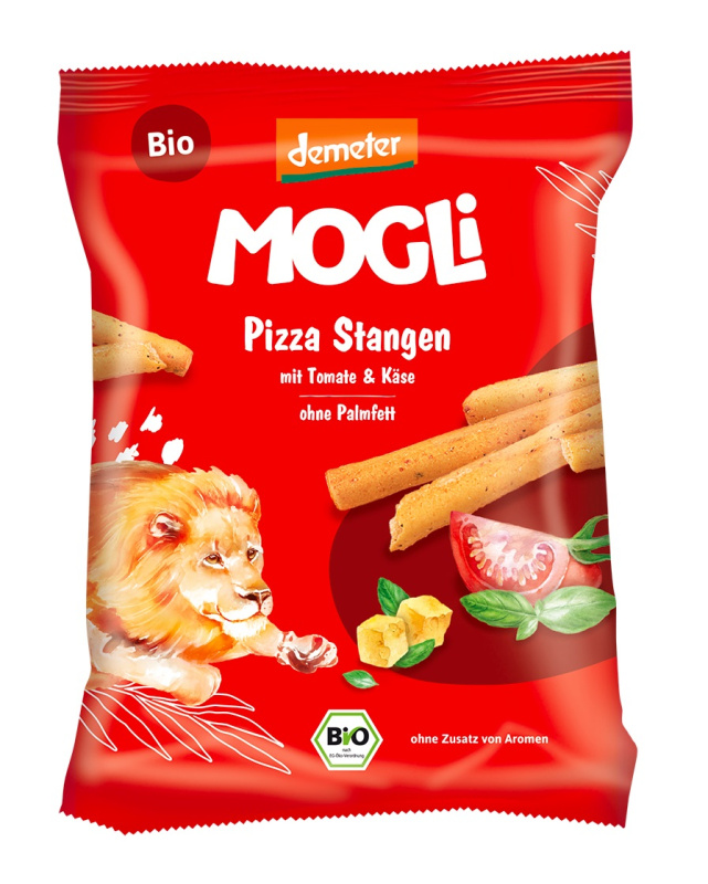 MOGLI Pizza tyčinky s rajčaty a sýrem 3r+ BIO 75 g