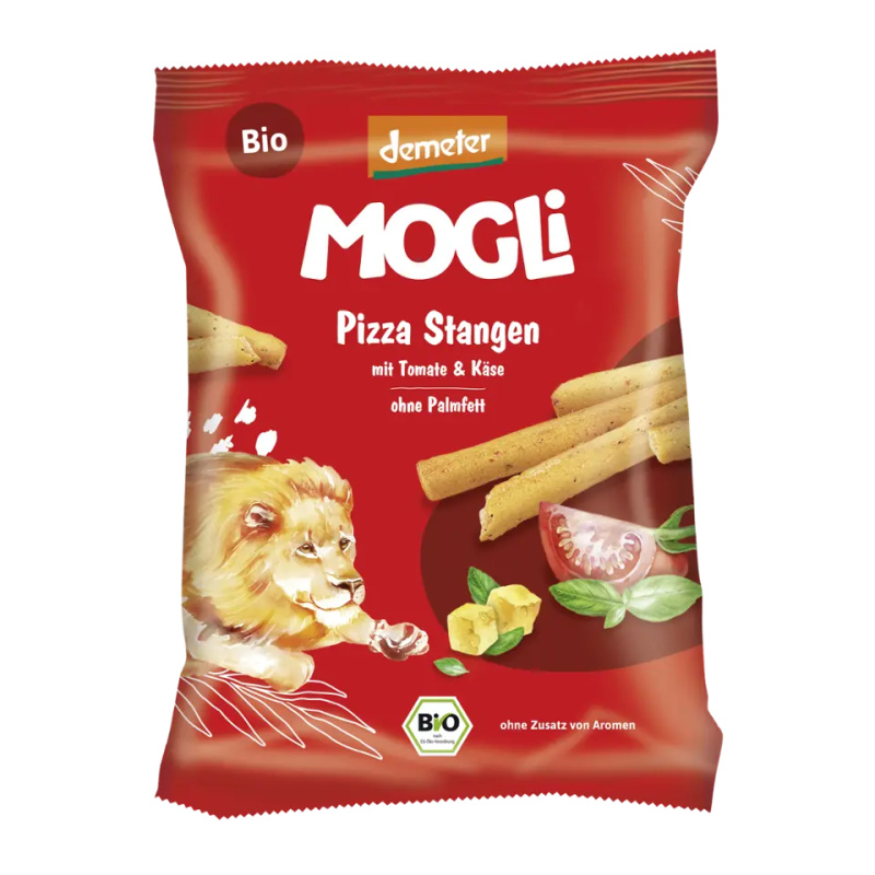 MOGLI Pizza tyčinky s rajčaty a sýrem 3r+ BIO 75 g