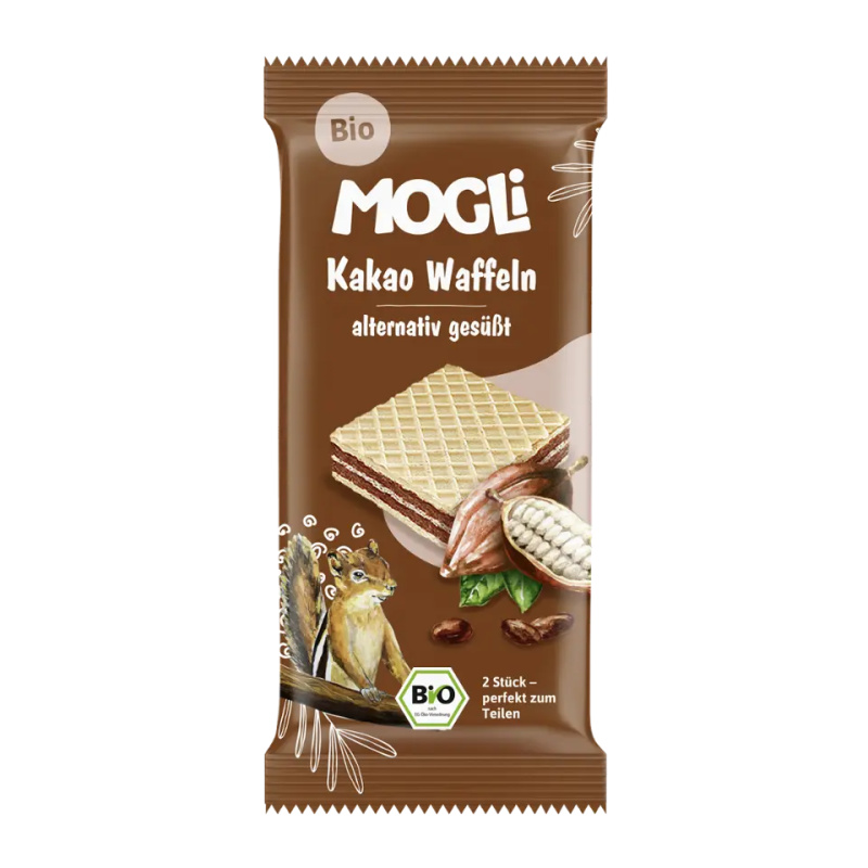 MOGLI Kakaové oplatky 3r+ BIO 15 g