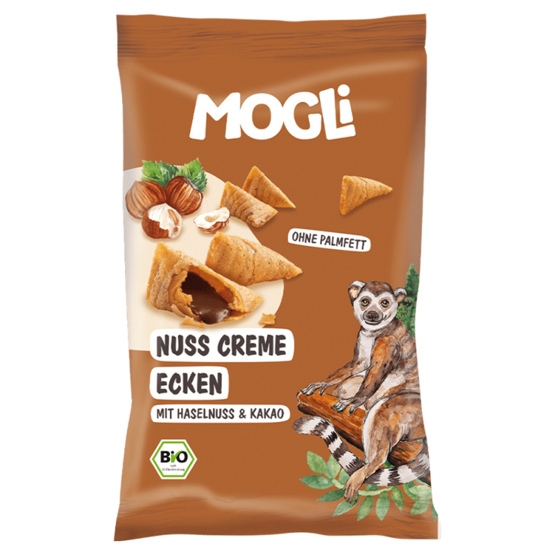 MOGLI Plněné lískooříškové taštičky 3r+ BIO 30 g