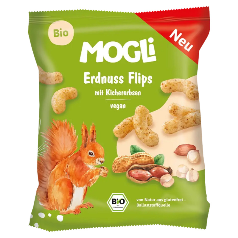 MOGLI Arašídové křupky 3r+ BIO 30 g