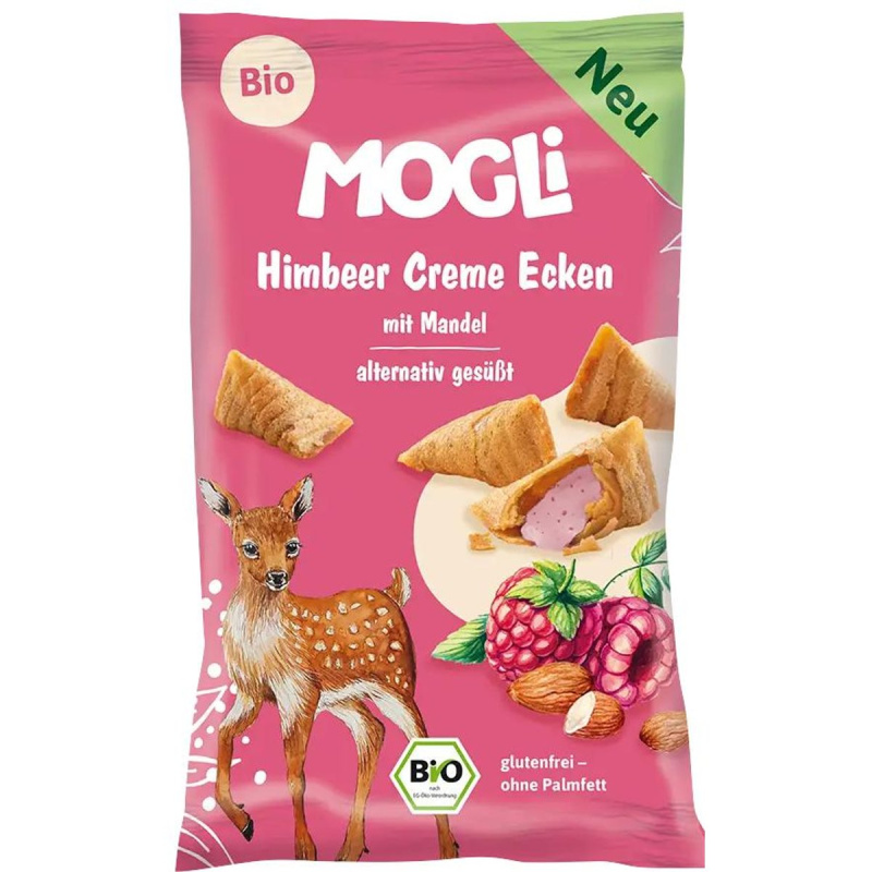 Mogli BIO Plněné malinové taštičky