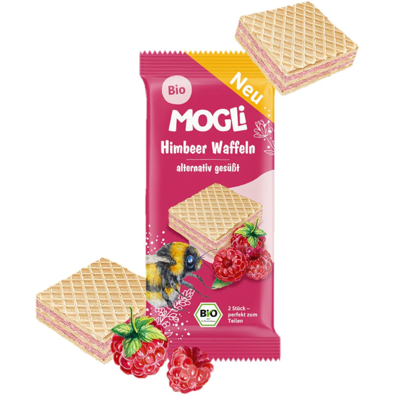Mogli BIO Malinové vafličky
