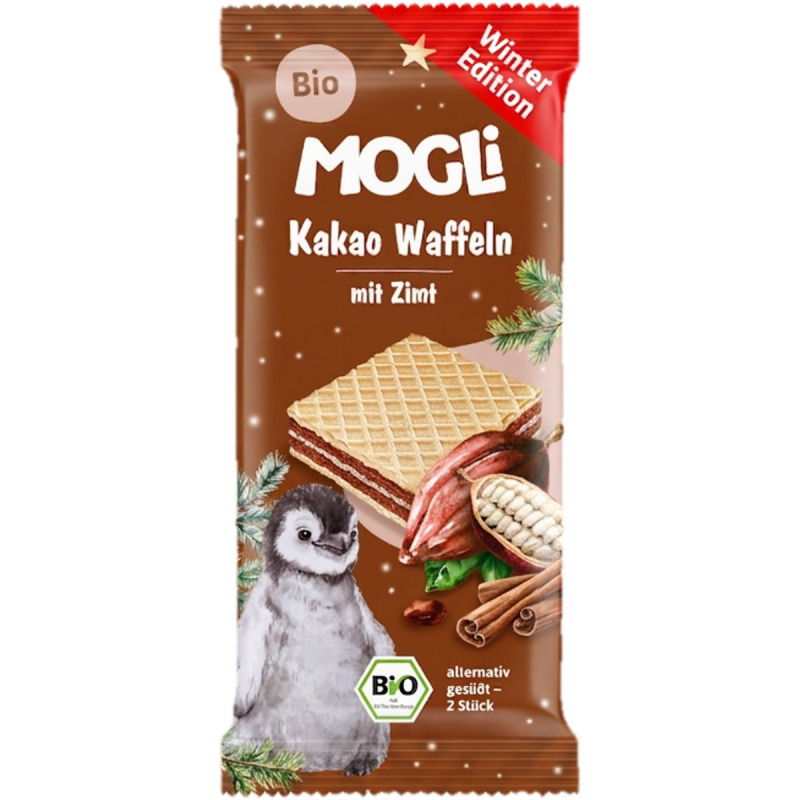 Mogli BIO Kakaové vafličky se skořicí