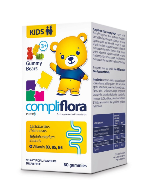 COMPLIFLORA Kids želatinoví medvídci 60 kusů