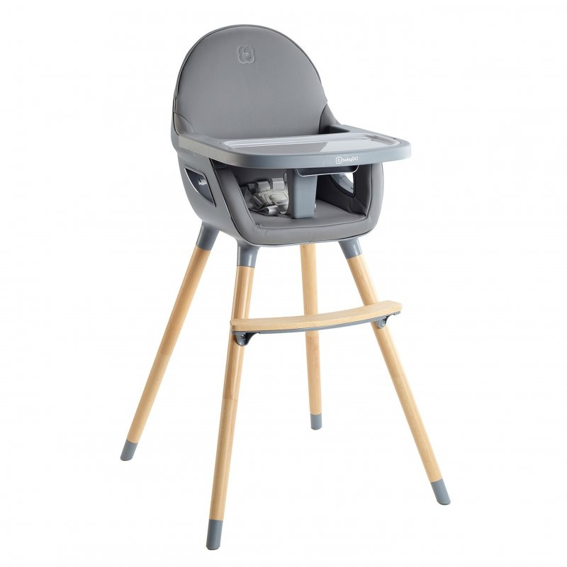BABYGO jídelní židlička Scandi Grey