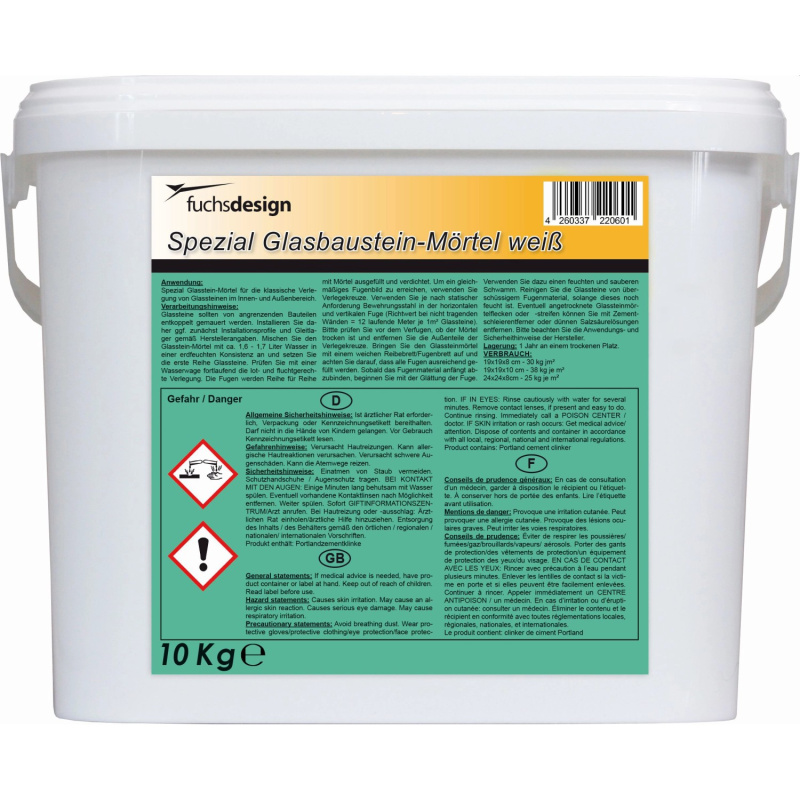 Fuchs Design Speciální malta na skleněné luxfery 10 kg