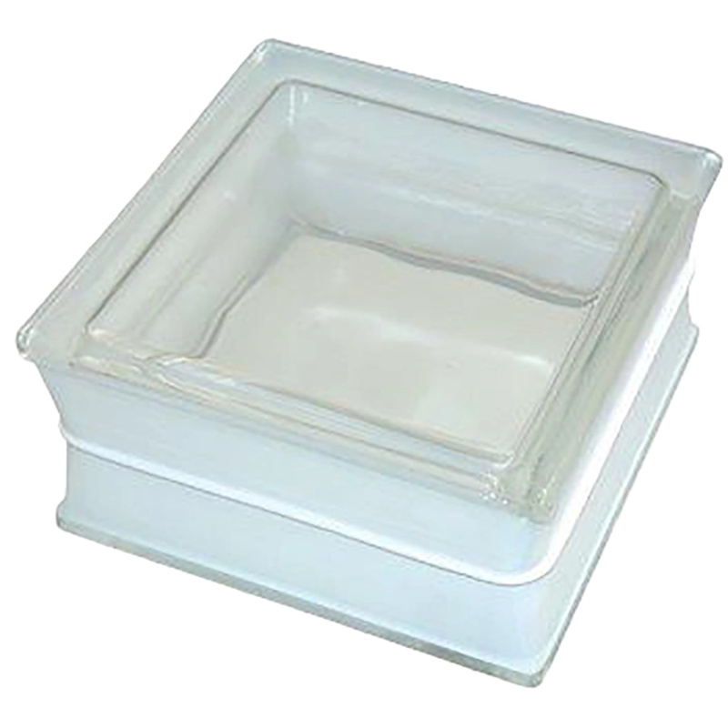 Fuchs Design Pochozí luxfera Clear View lesklá/mléčné sklo, 19 x 19 x 10 cm