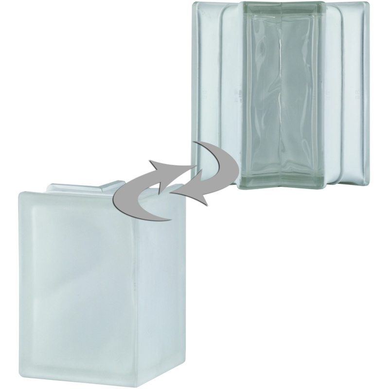 Fuchs Design Luxfera 90° BM Cloud Super White lesklá/mlč.sklo, 13,2 x 19 x 8 cm