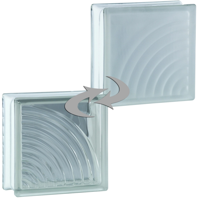 Fuchs Design Luxfera BM Midarc Super White lesklá/mléčné sklo, 19 x 19 x 8 cm