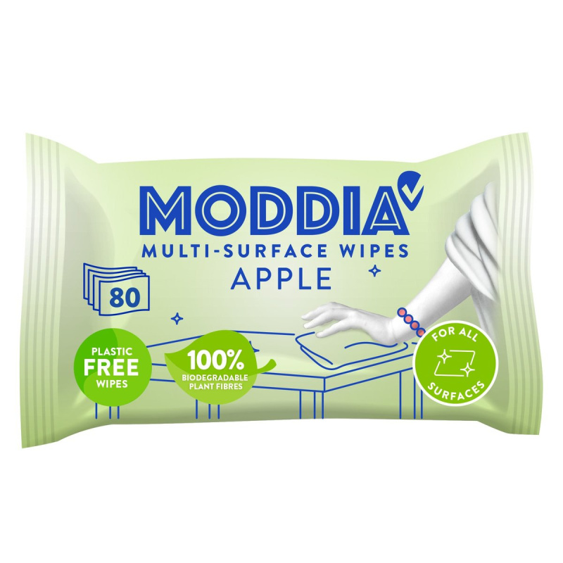 Moddia Vlhčené úklidové ubrousky jablko