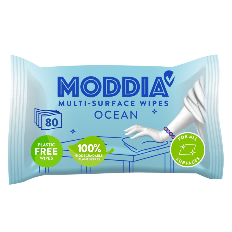 Moddia Vlhčené úklidové ubrousky oceán