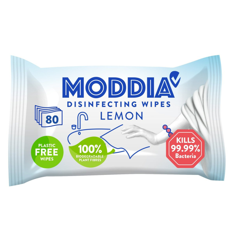 Moddia Dezinfekční ubrousky citron