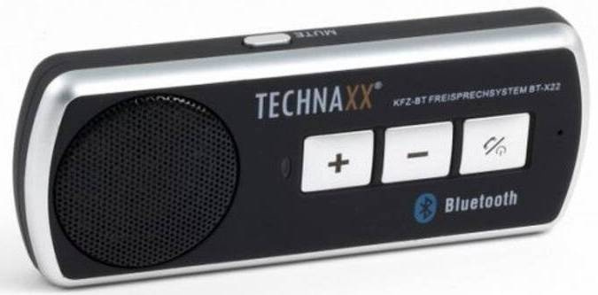 Technaxx Bluetooth handsfree na stínítko do auta Černá