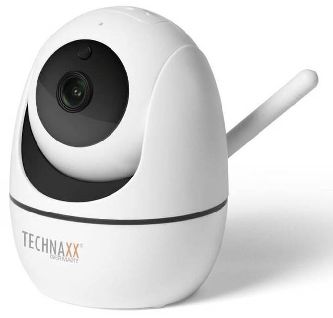 IP kamera Technaxx FullHD WiFi IP PT indoor / 1920 x 1080 px / Wi-Fi / max. 128 GB / bílá Varianta: ivi1