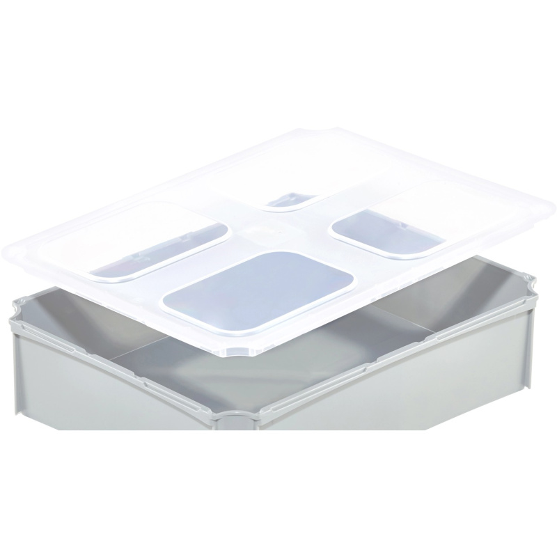 Surplus Systems Víko k příčnému boxu 1/2 pro eurobox, transparentní