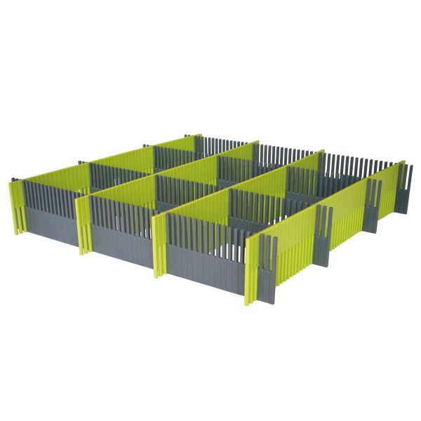 Úložné přihrádky Purvario - délka 330 mm, výška 60 mm Barva: Limetka/Antracit