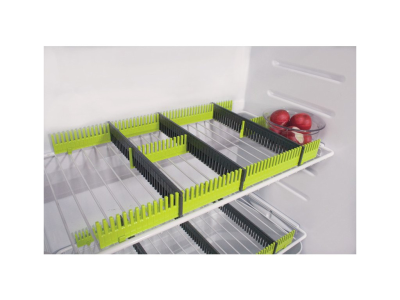 Úložné přihrádky do lednice Purvario - délka 330 mm, výška 30 mm Barva: Limetka/Antracit