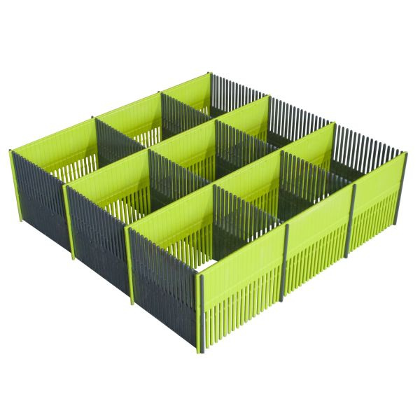 Úložné přihrádky Purvario MAXXI - délka 330 mm, výška 100 mm Barva: Limetka/Antracit