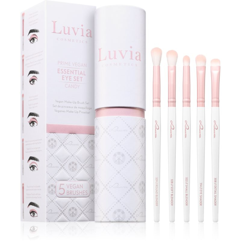 Luvia Cosmetics Prime Vegan Candy sada štětců na líčení očí