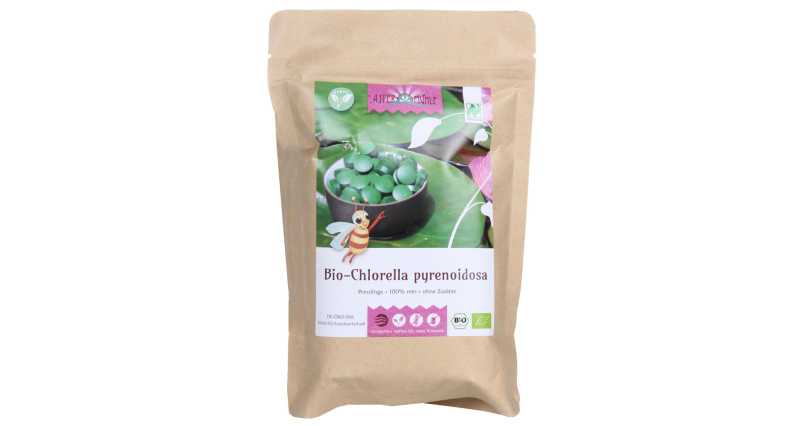 řasa Chlorella 500g, 2000 tablet bio produkt z Německa, 0,5 kg
