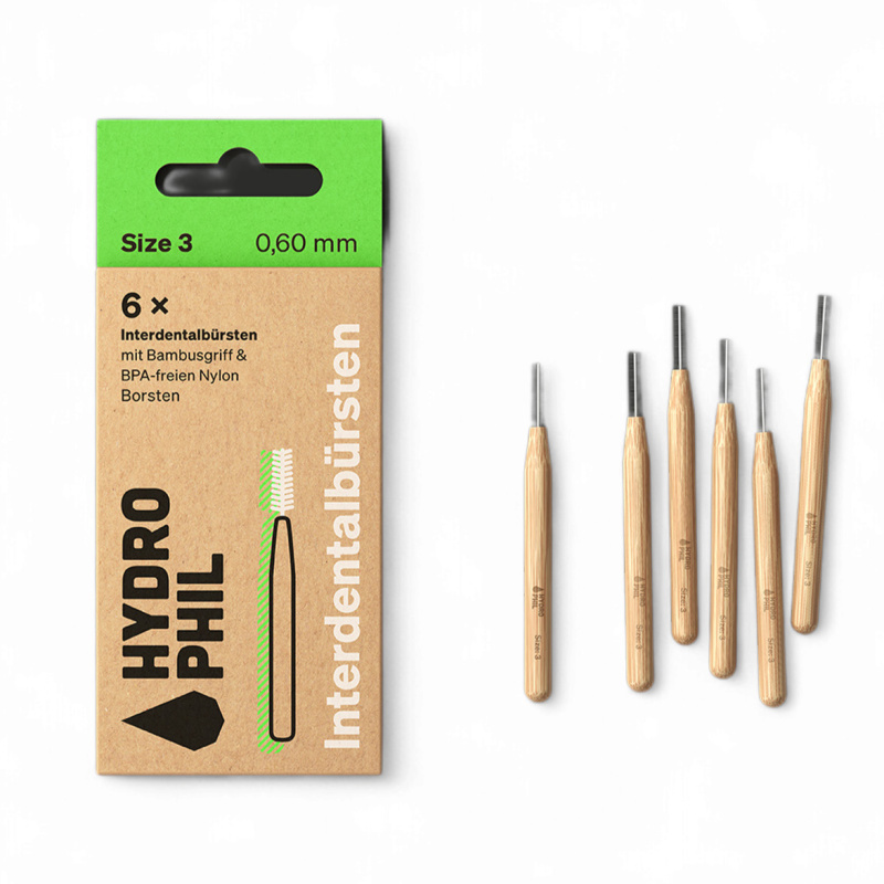 Hydrophil Bambusový mezizubní kartáček 0,60 mm, 6 ks