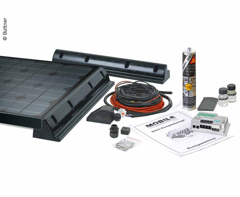 Solární systém pro karavany, kompletní systémy řady MT "Black Line" Varianta: MT 75 MCS, solární systém 75