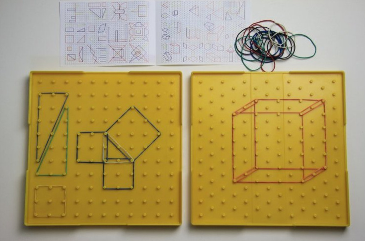 Wissner Geometrická deska oboustranná žlutá velká