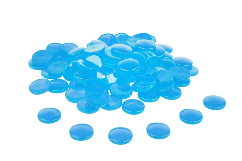 RePlastic Sada 100 počítacích kamínků průměr 20 mm, modré