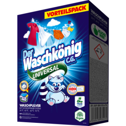 Der Waschkönig Universal Prací prášek 2,88 kg 48 dávek
