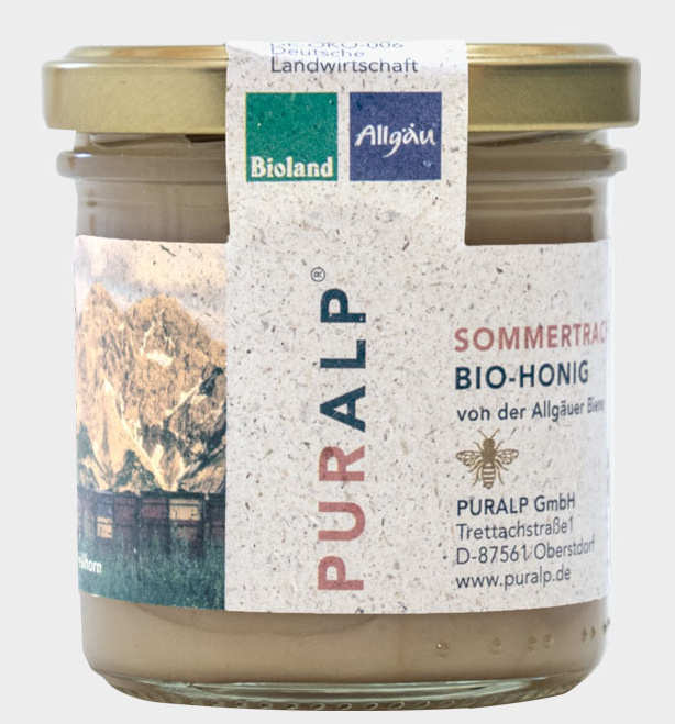 PURALP | BIO Letní Med - 400g (Alpy- Německo) PURA6