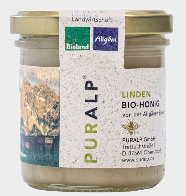 PURALP | BIO Lipový Med - 400g (Alpy- Německo) PURA7