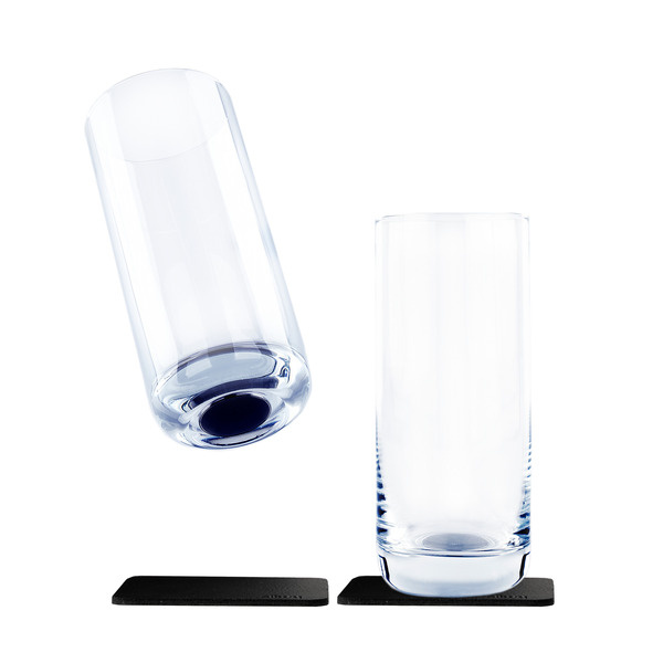 SILWY Magnetická křišťálová sklenice na pití LONG DRINK SLIM Silwy, 2 ks