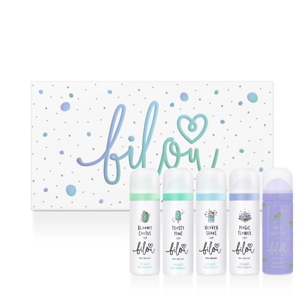 BILOU Sprchové pěny Set 5 kusů - Dreamy Rainbow 250ml