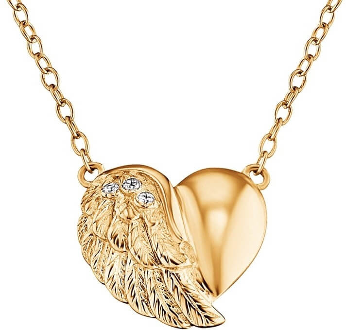 Engelsrufer ERN-LILHEARTWING-G Ladies Necklace - Heart Wing