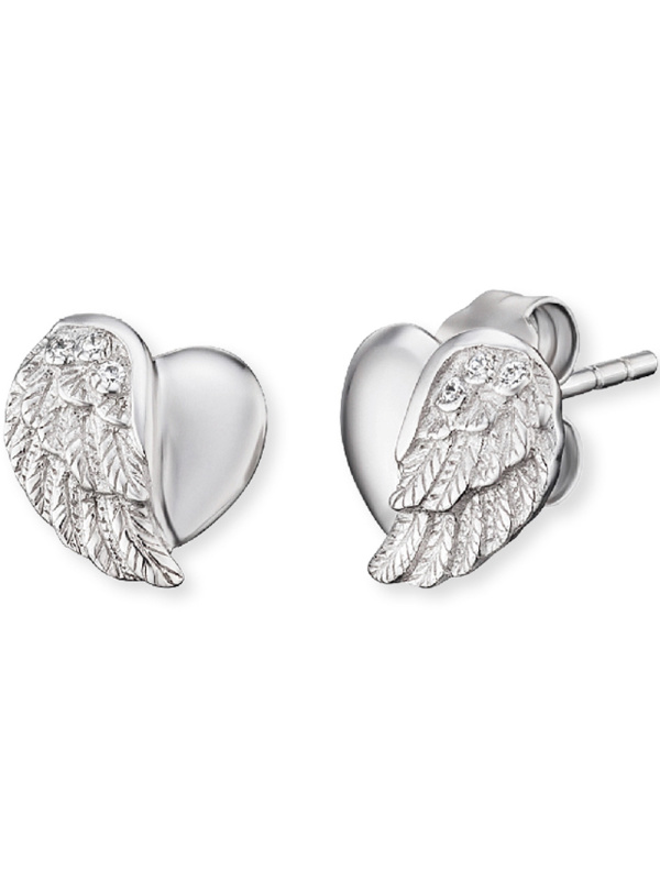 Engelsrufer ERE-LILHEARTWING-ST Earrings - Heart Wings