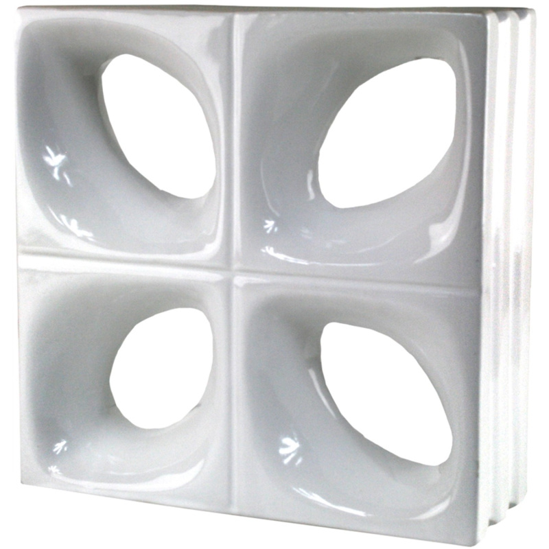 Fuchs Design Keramická luxfera Style'n Art Deko Daisy bílá, 24 x 24 x 8 cm